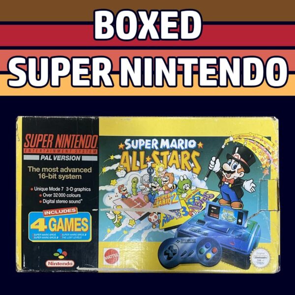 SNES Console - Boxed Mario All Stars