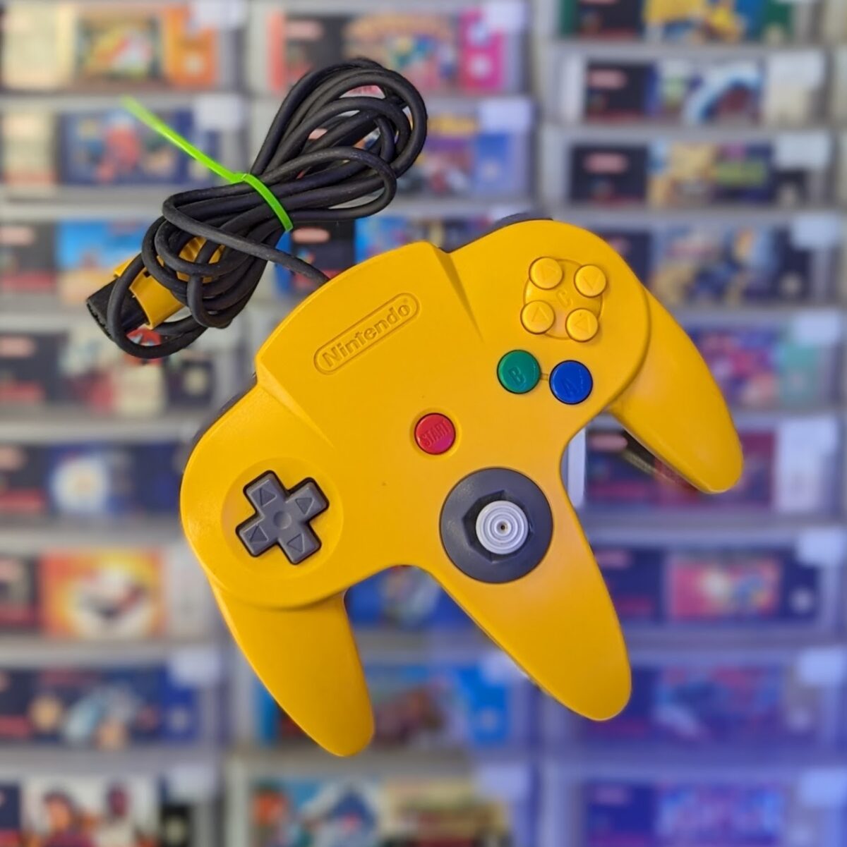 Official Nintendo 64 Yellow Controller - Boxed