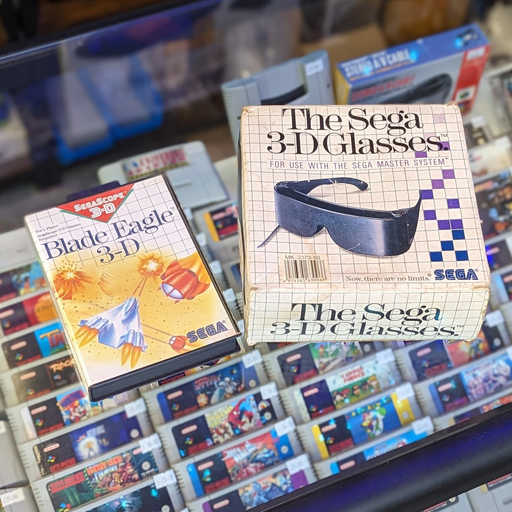 Boxed Sega 3D Glasses with Blade Eagle 3-D