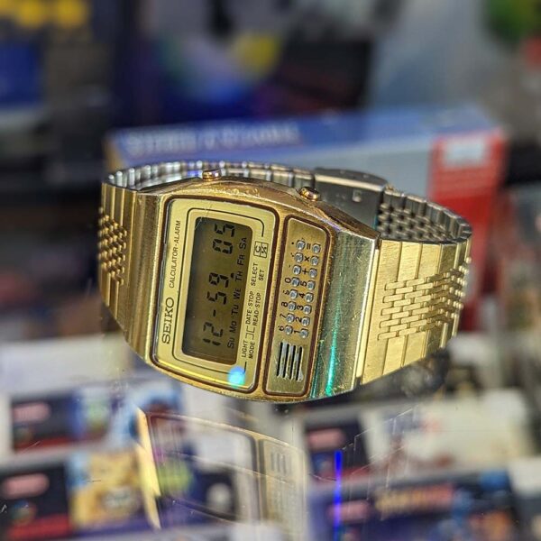 Seiko Calculator Watch C359-5000 Gold
