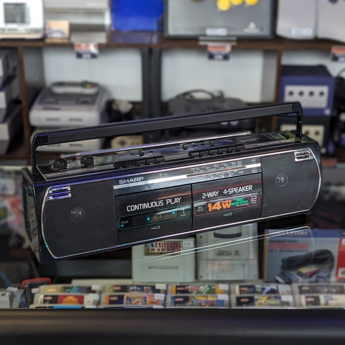 Sharp WQ-268E Stereo Twin Cassette Boombox
