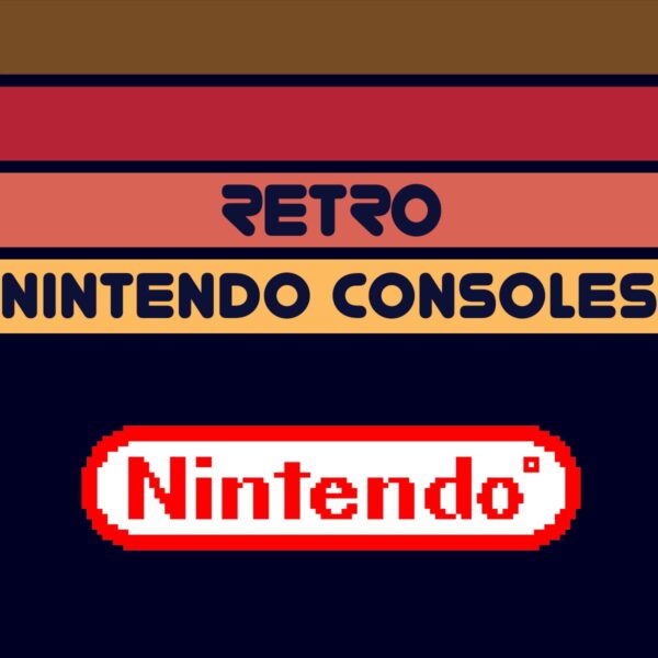 Retro Nintendo Video Game Consoles